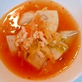里芋のキムチスープ